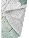 Dywan bawełnainy okrągły Ø 140 , Round Honeycomb Blue Sage, Planet Bee, Lorena Canals | Pan Piksel