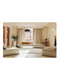 LORENA CANALS Wełniany dywan Ø 180 cm Rond Natural | Pan Piksel