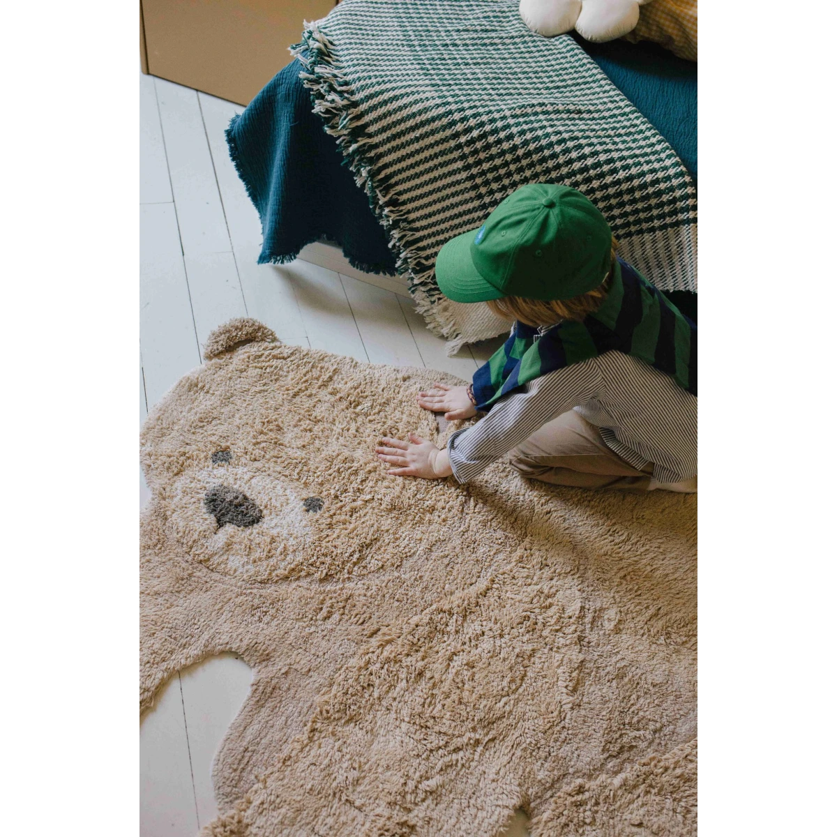 Dywan bawełniany Miś, Animal Rugs, Lorena Canals | Pan Piksel