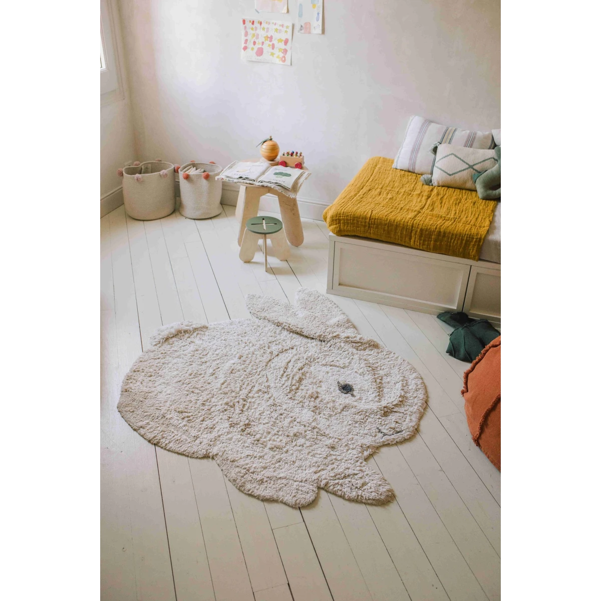 Dywan bawełniany Króliczek, Animal Rugs, Lorena Canals | Pan Piksel