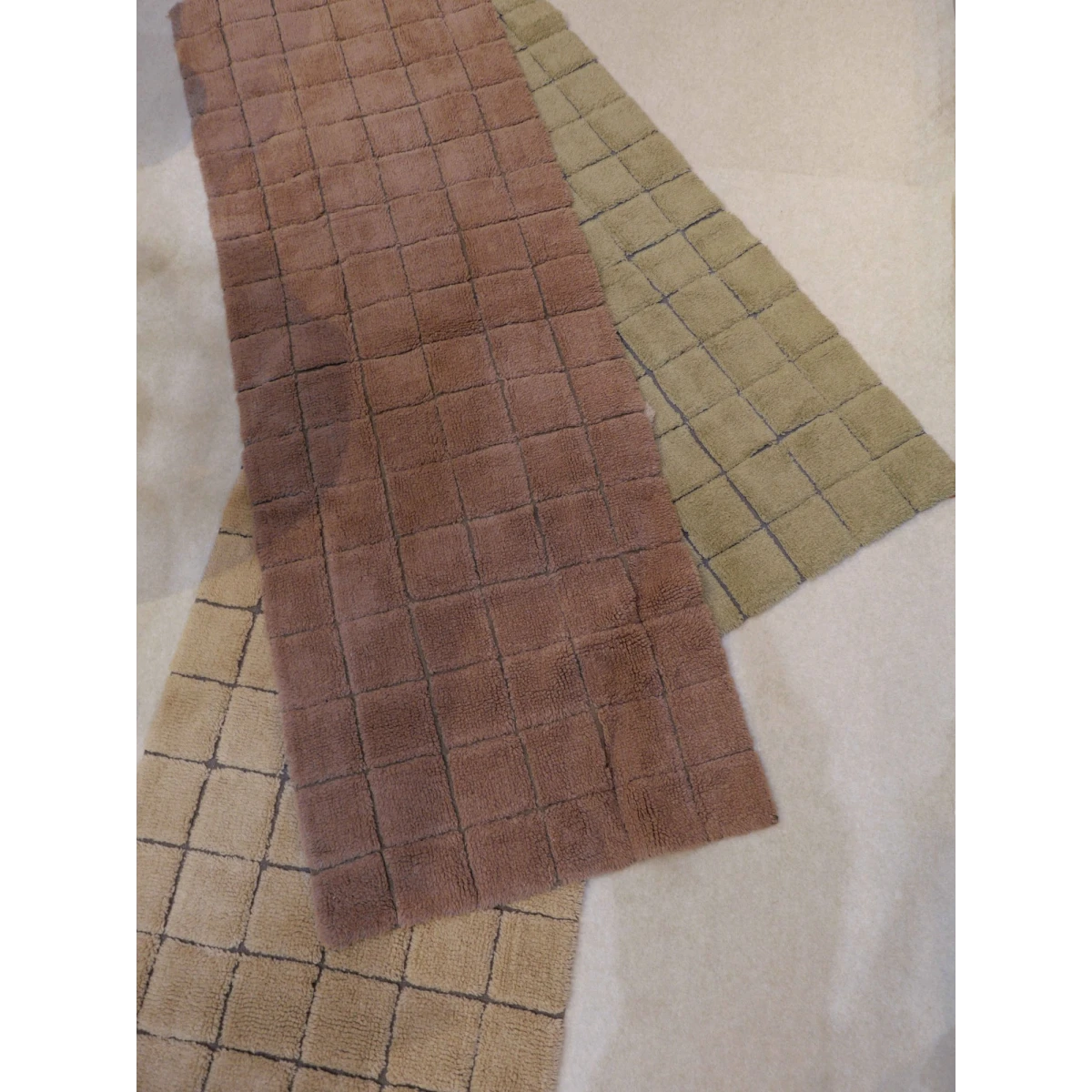 LORENA CANALS Wełniany dywan 80x230 cm Mosaic Quartz | Pan Piksel