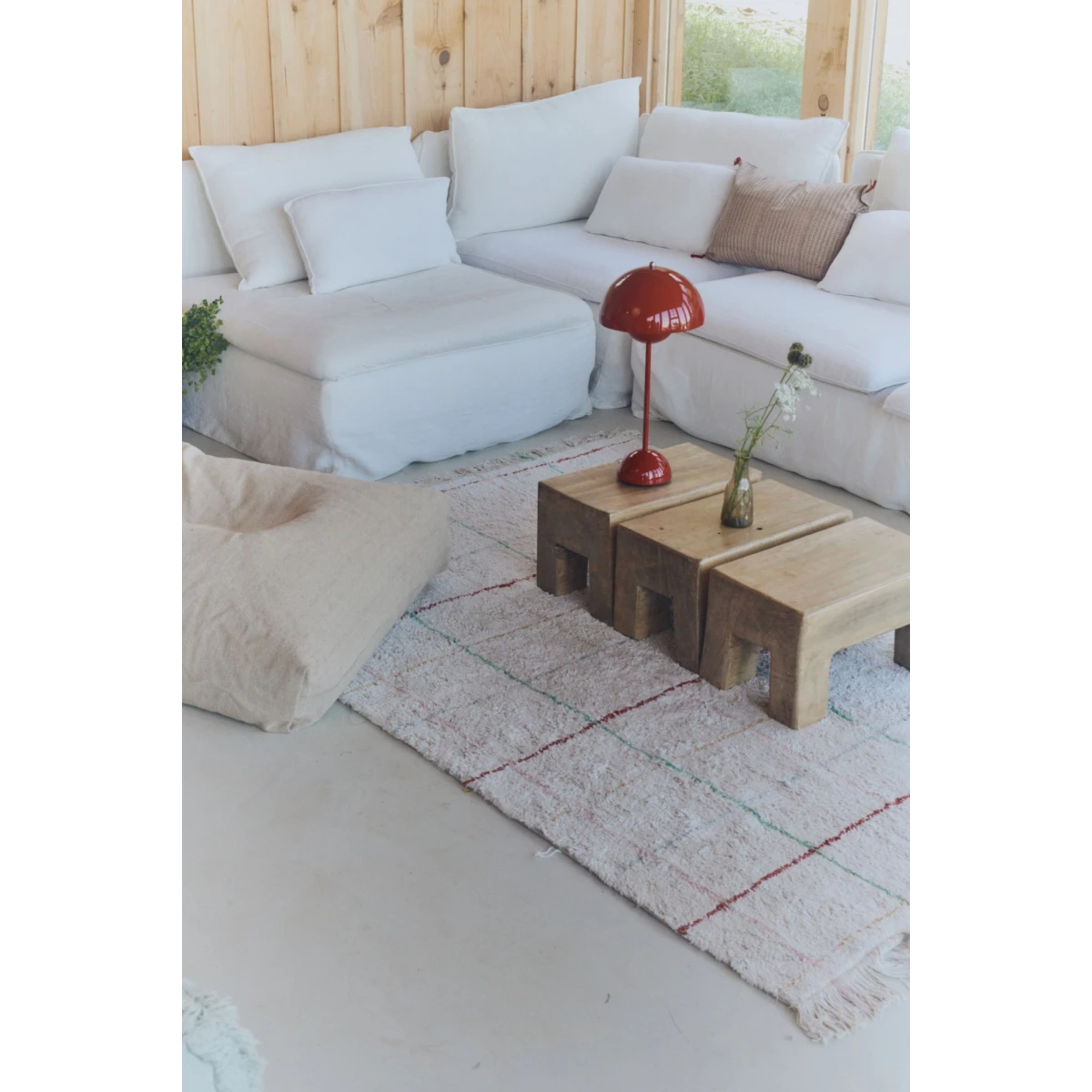 LORENA CANALS Dywan bawełniany Kolorowe Linie 90 x 130 cm Farm | Pan Piksel