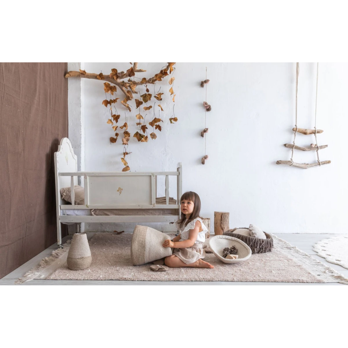 LORENA CANALS Dywan Bawełniany Woods Symphony Linen | Pan Piksel