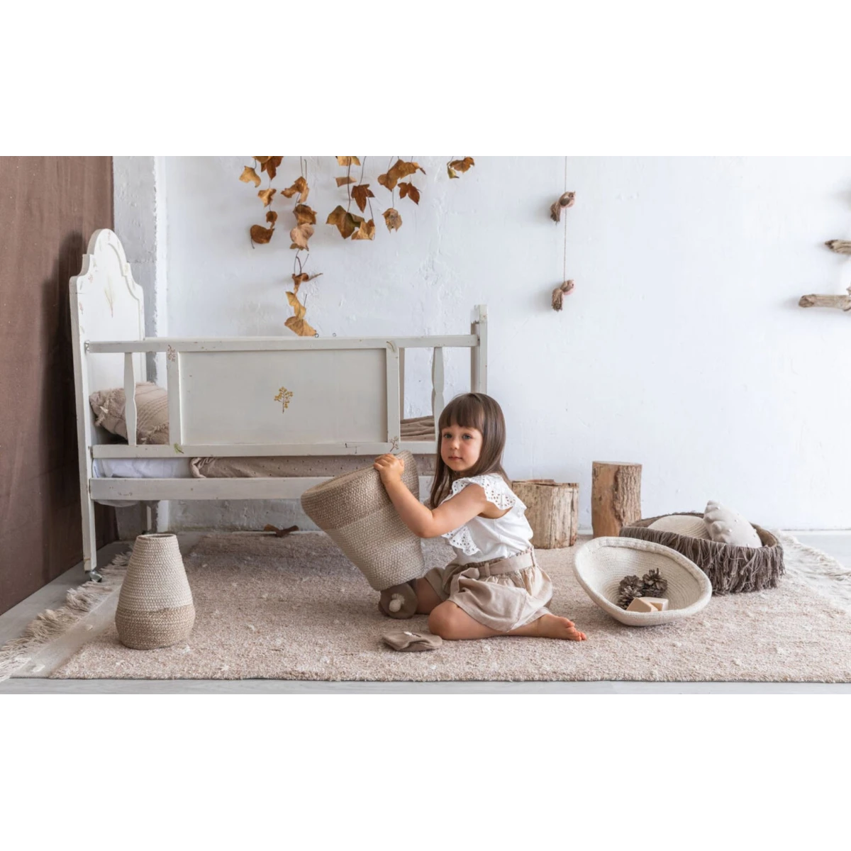 LORENA CANALS Dywan Bawełniany Woods Symphony Linen | Pan Piksel