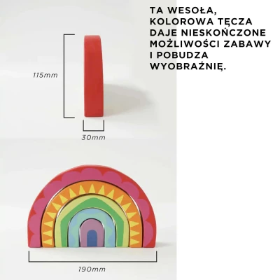 Drewniana tęcza Le Toy Van | Pan Piksel