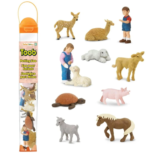 Małe Zwierzątka z Mini Zoo. Zestaw Figurek w Tubie Safari Ltd. | Pan Piksel