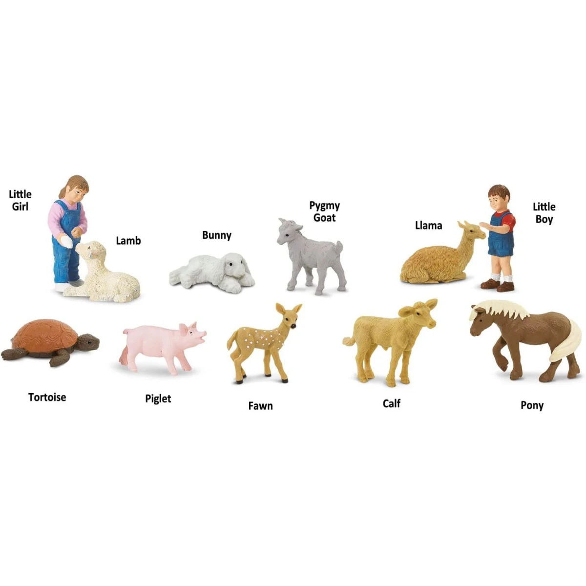 Małe Zwierzątka z Mini Zoo. Zestaw Figurek w Tubie Safari Ltd. | Pan Piksel