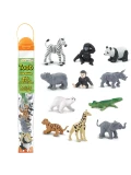 Małe Zwierzątka z Zoo. Zestaw Figurek w Tubie Safari Ltd. | Pan Piksel