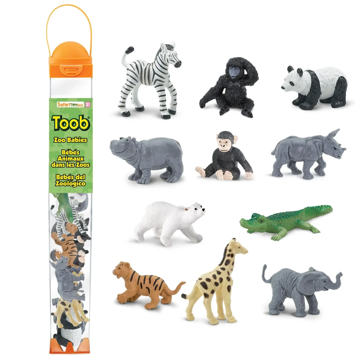 Małe Zwierzątka z Zoo. Zestaw Figurek w Tubie Safari Ltd. | Pan Piksel