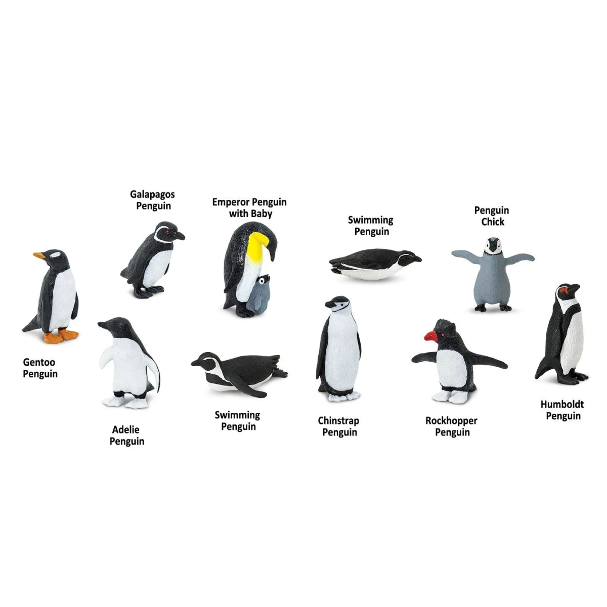 Pingwiny. Zestaw Figurek w Tubie Safari Ltd. | Pan Piksel