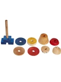 WOODEN STORY Układanka LALA Stick Fig No.02 – Kolorowa | Pan Piksel
