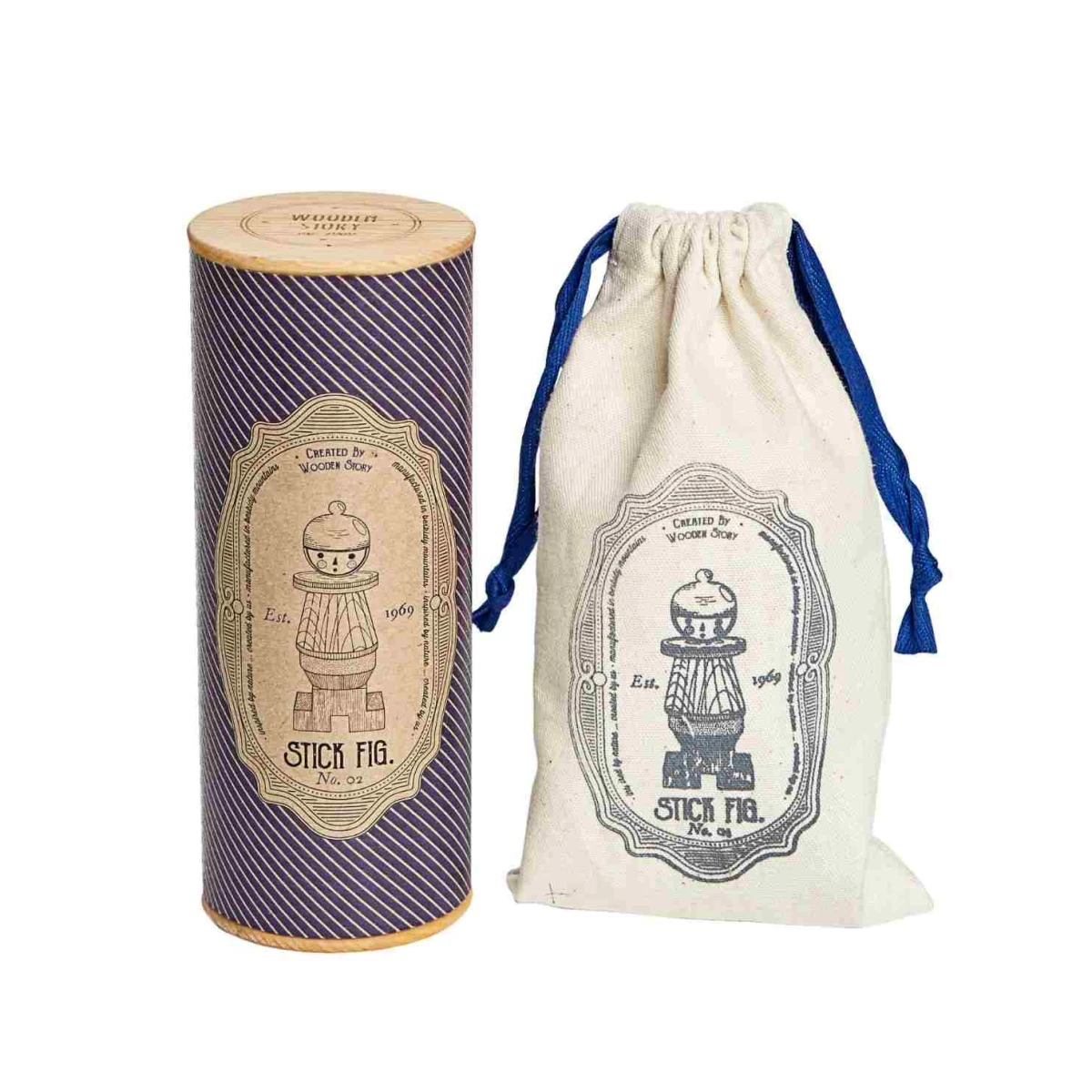 WOODEN STORY Układanka LALA Stick Fig No.02 – Kolorowa | Pan Piksel