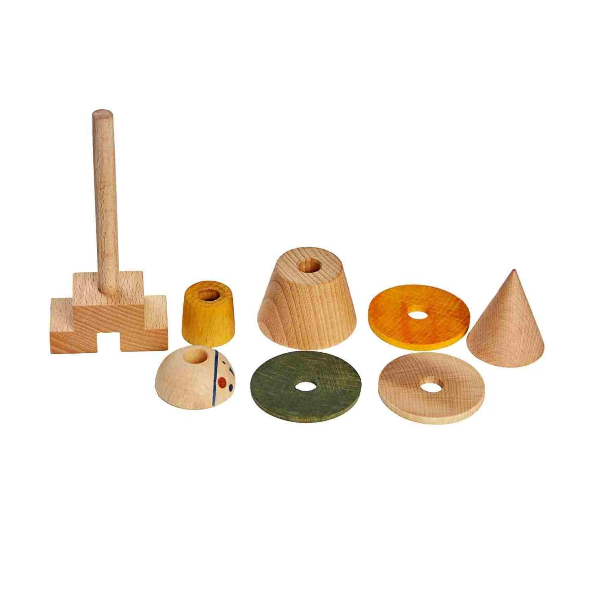 WOODEN STORY Układanka LALA Stick Fig No.01 – Kolorowa | Pan Piksel