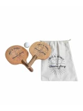 WOODEN STORY Drewniane Paletki do Gry Obróć i Odbij 2 szt. | Pan Piksel