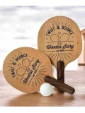 WOODEN STORY Drewniane Paletki do Gry Obróć i Odbij 2 szt. | Pan Piksel
