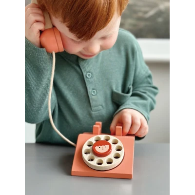 MENTARI Drewniany telefon stacjonarny | Pan Piksel