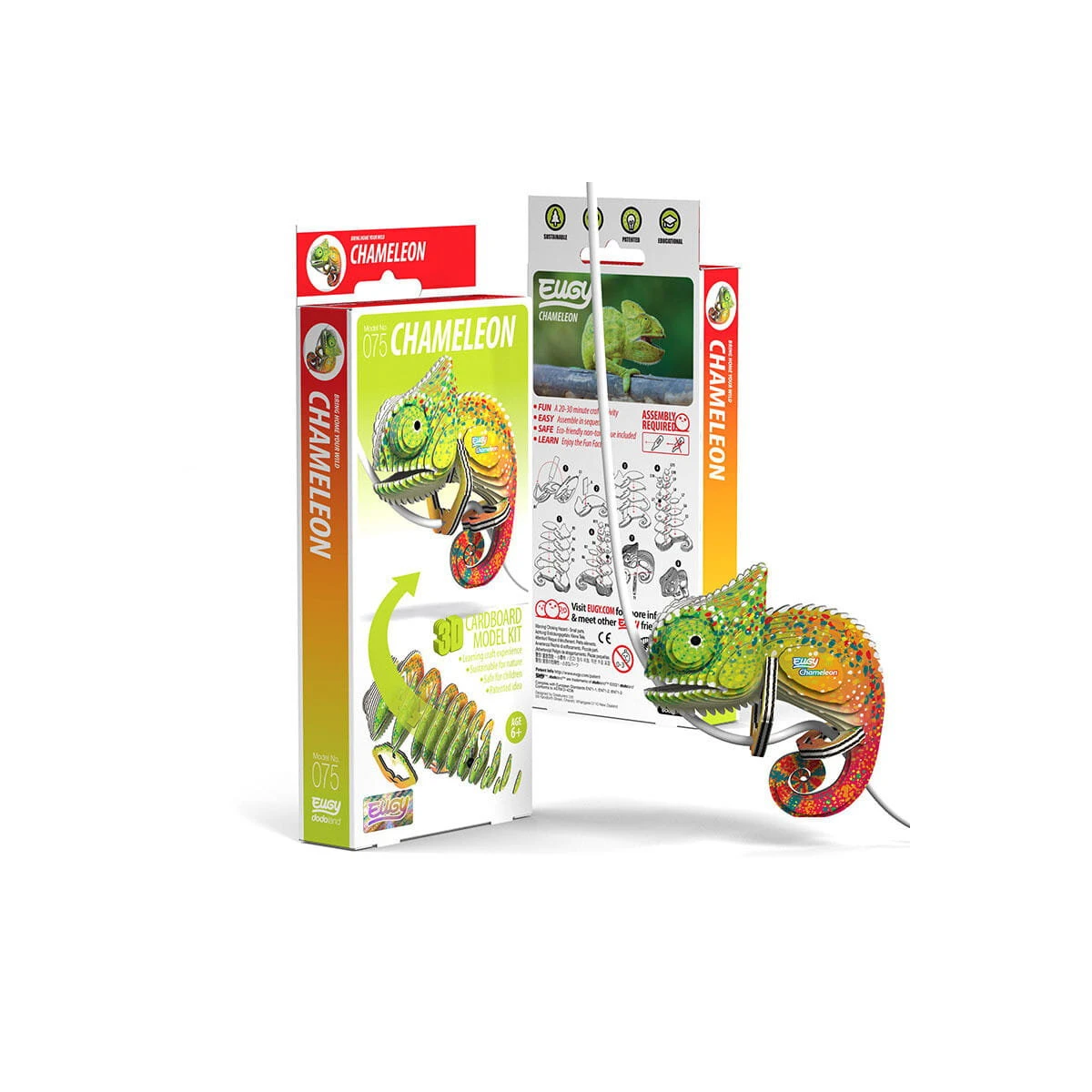 Kameleon Eugy Eko Układanka 3D | Pan Piksel