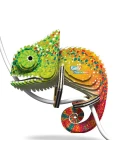 Kameleon Eugy Eko Układanka 3D | Pan Piksel