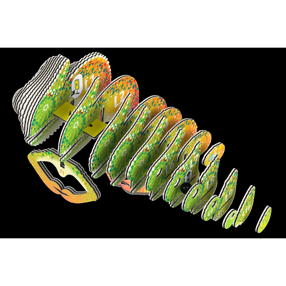 Kameleon Eugy Eko Układanka 3D | Pan Piksel