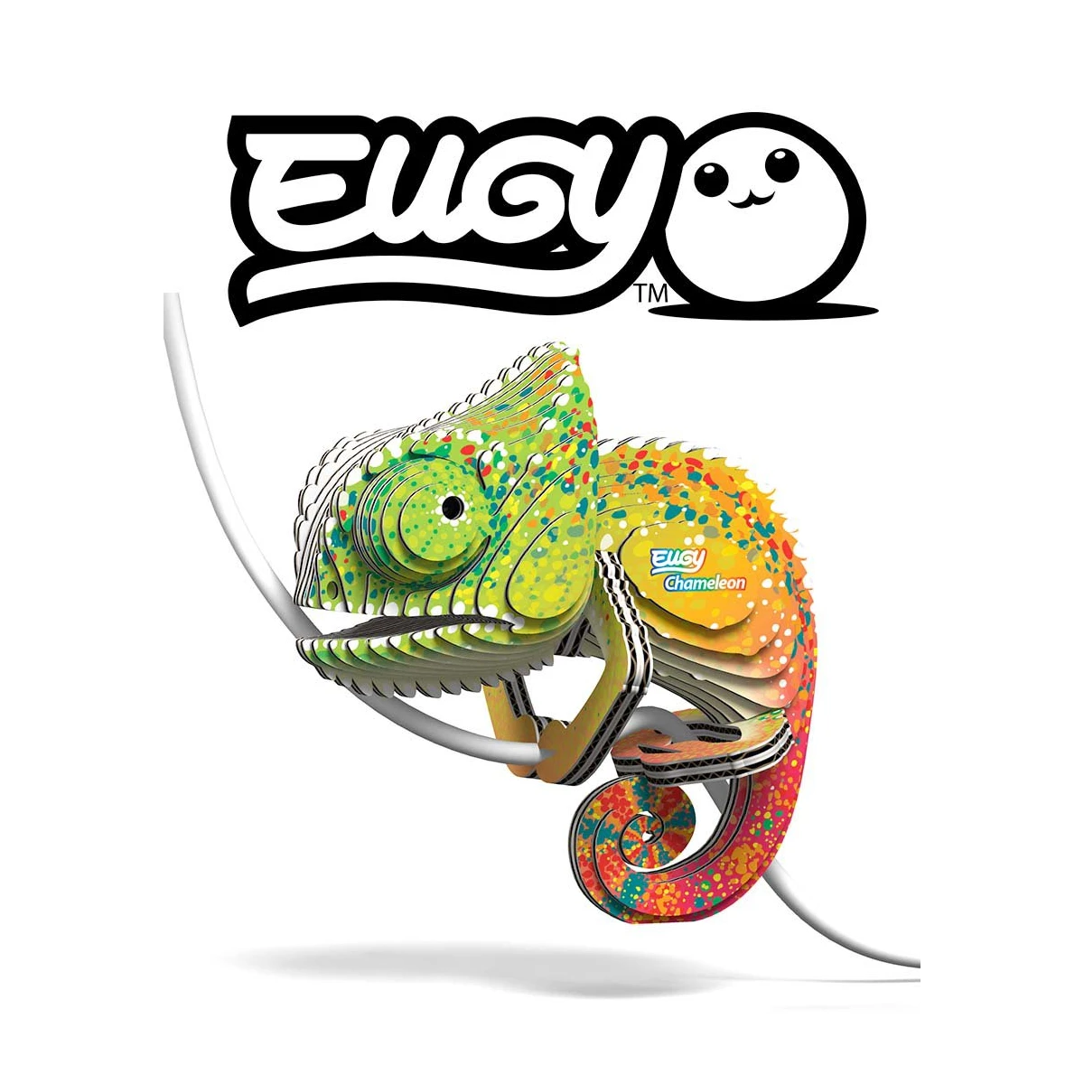Kameleon Eugy Eko Układanka 3D | Pan Piksel