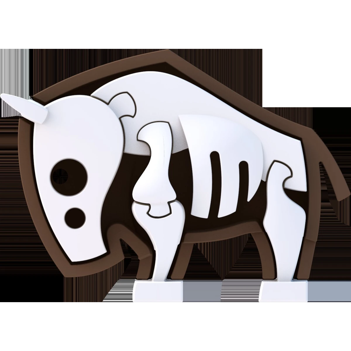 Magnetyczne Składane Gnu z Książeczką. | Pan Piksel