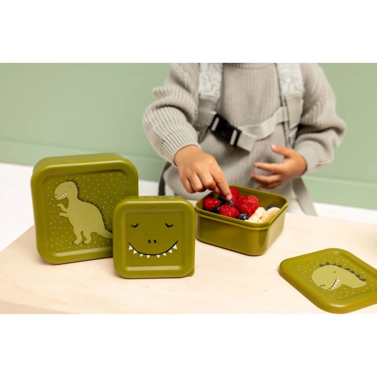 Pojemniki na przekąski Dinozaur Baby Trixie | Pan Piksel