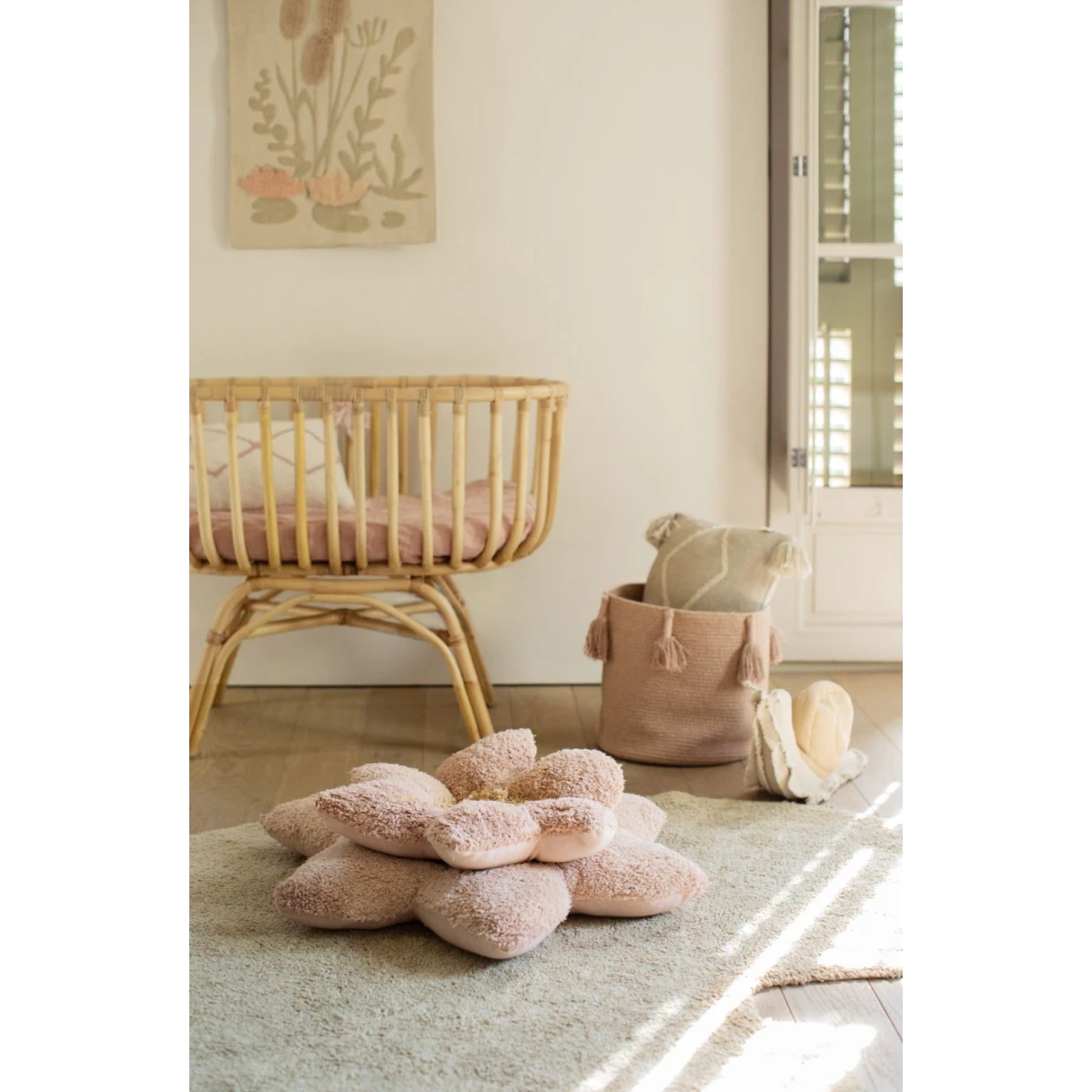 LORENA CANALS Dywan bawełniany pufa Lilly 140x160cm | Pan Piksel