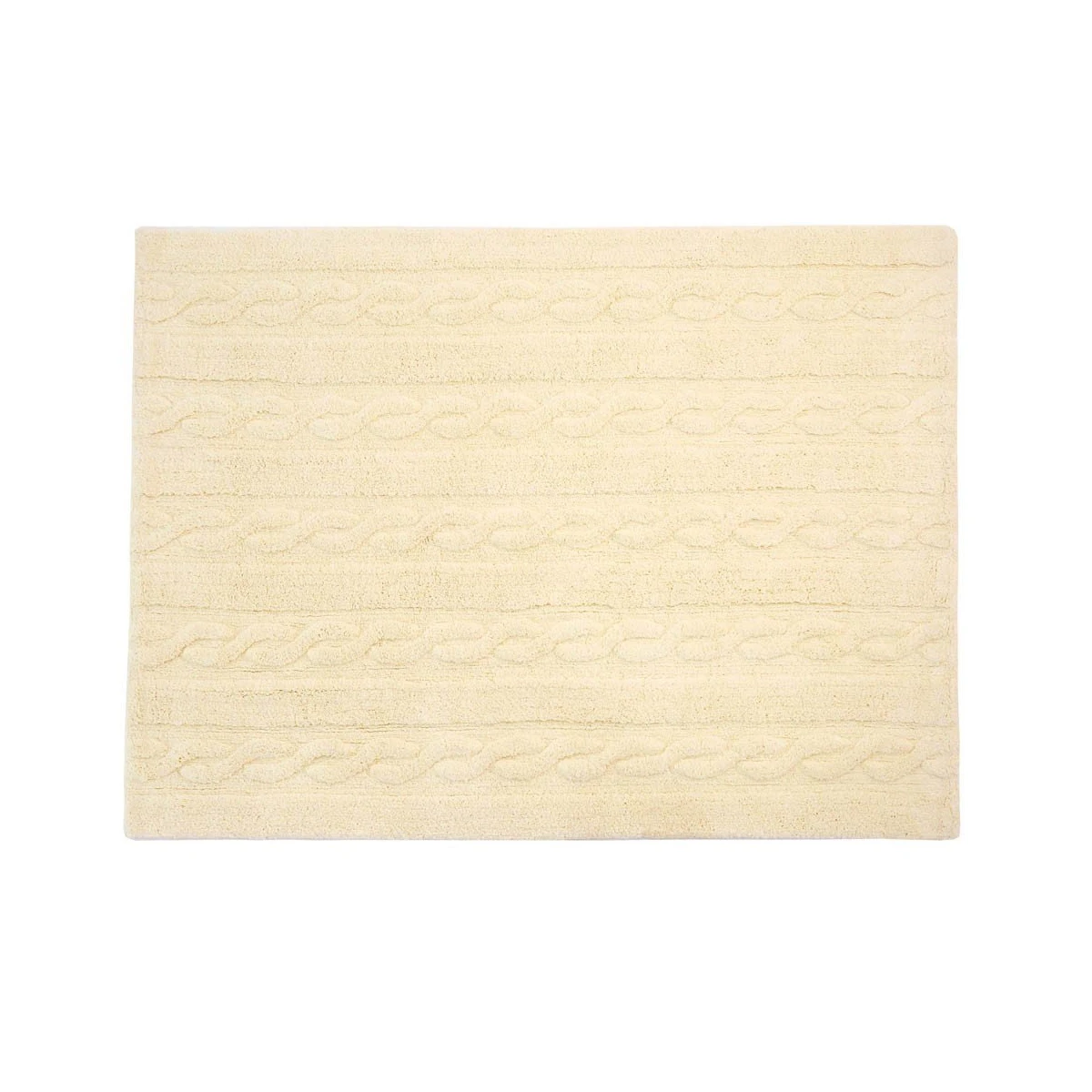 LORENA CANALS Dywan bawełniany Trenzas Soft Vanilla Small 80x120 cm | Pan Piksel
