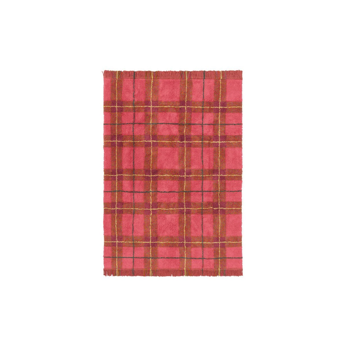 LORENA CANALS Dywan Tartan 90×120 cm – Vintage Red Wouf Wouf | Pan Piksel