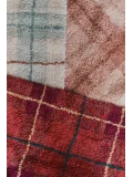 LORENA CANALS Dywan Tartan 90×120 cm – Vintage Red Wouf Wouf | Pan Piksel