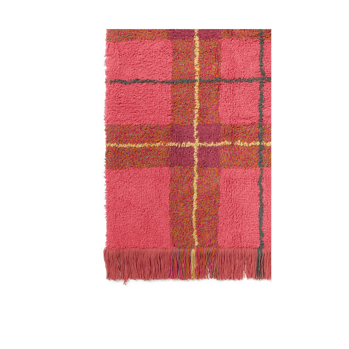 LORENA CANALS Dywan Tartan 140×190 cm – Vintage Red Wouf Wouf | Pan Piksel