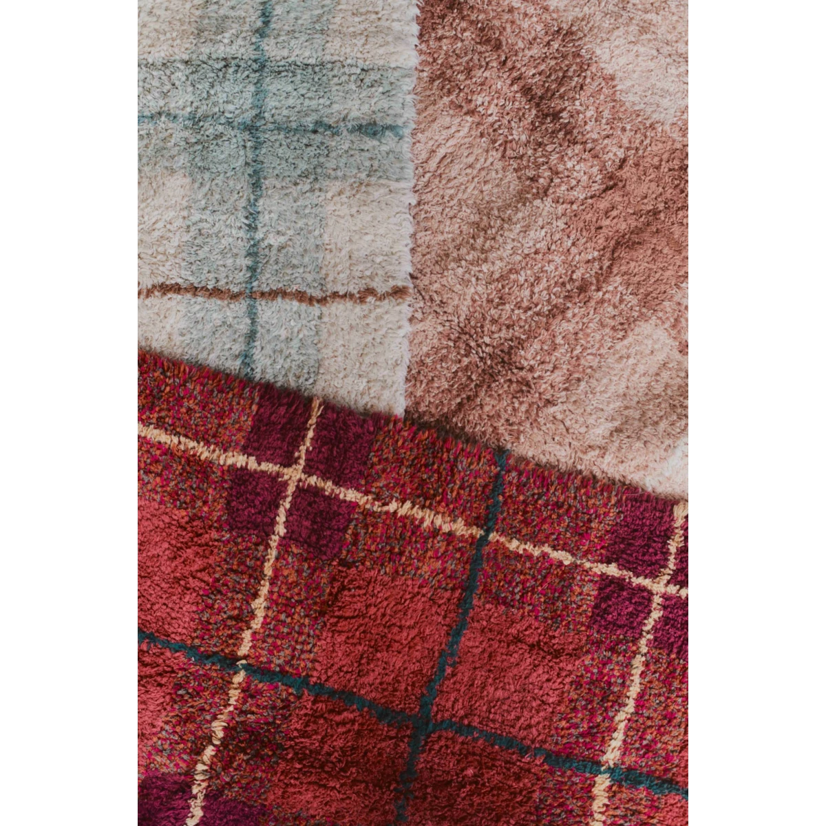 LORENA CANALS Dywan Tartan 140×190 cm – Vintage Red Wouf Wouf | Pan Piksel