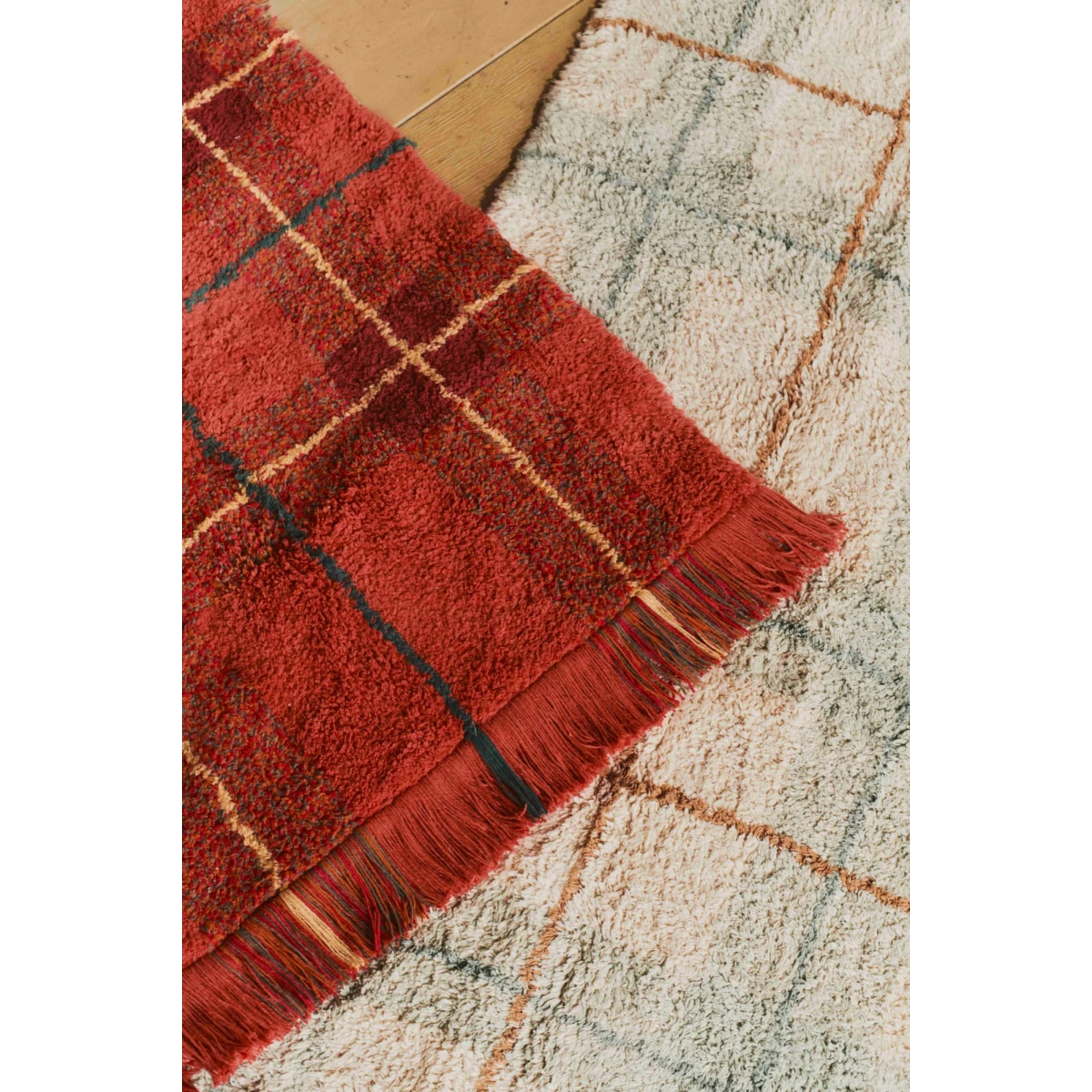 Dywanik Tartan Blue Sage | Pan Piksel