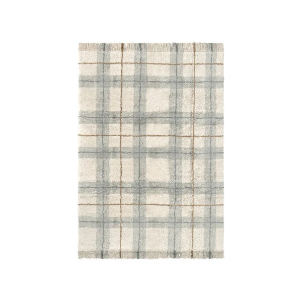 LORENA CANALS Dywan Tartan Blue Sage Wouf Wouf – 140×190 cm | Pan Piksel