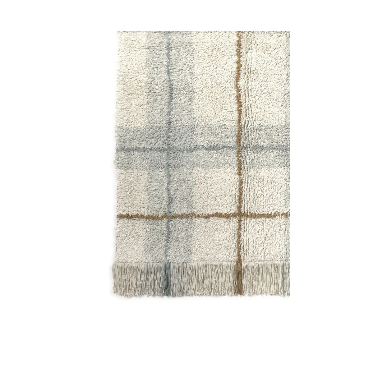 LORENA CANALS Dywan Tartan Blue Sage Wouf Wouf – 140×190 cm | Pan Piksel
