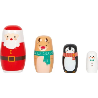 SMALL FOOT Drewniana matrioszka Boże Narodzenie | Pan Piksel