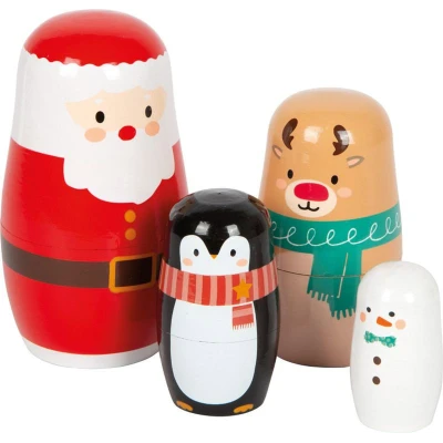 SMALL FOOT Drewniana matrioszka Boże Narodzenie | Pan Piksel