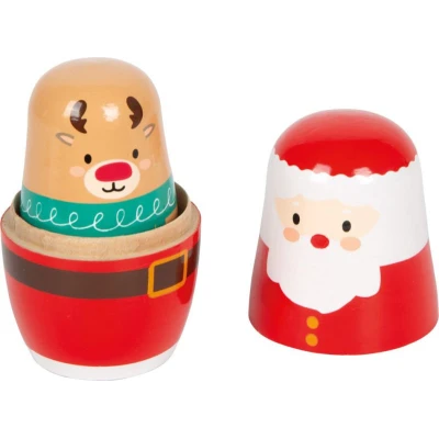 SMALL FOOT Drewniana matrioszka Boże Narodzenie | Pan Piksel