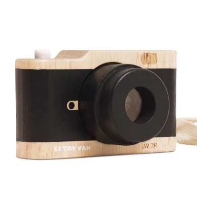 LE TOY VAN Drewniany aparat fotograficzny retro z kalejdoskopem zabawka | Pan Piksel