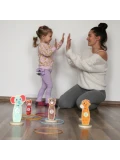 TOOKY TOY Drewniana Gra Zręcznościowa Rzut do Celu Zwierzątka 15 el. | Pan Piksel