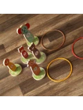 TOOKY TOY Drewniana Gra Zręcznościowa Rzut do Celu Zwierzątka 15 el. | Pan Piksel