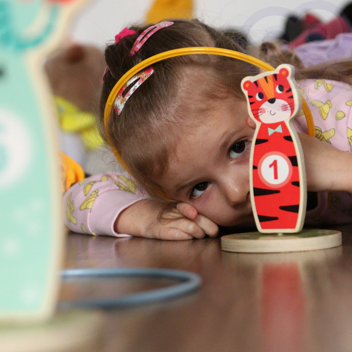 TOOKY TOY Drewniana Gra Zręcznościowa Rzut do Celu Zwierzątka 15 el. | Pan Piksel