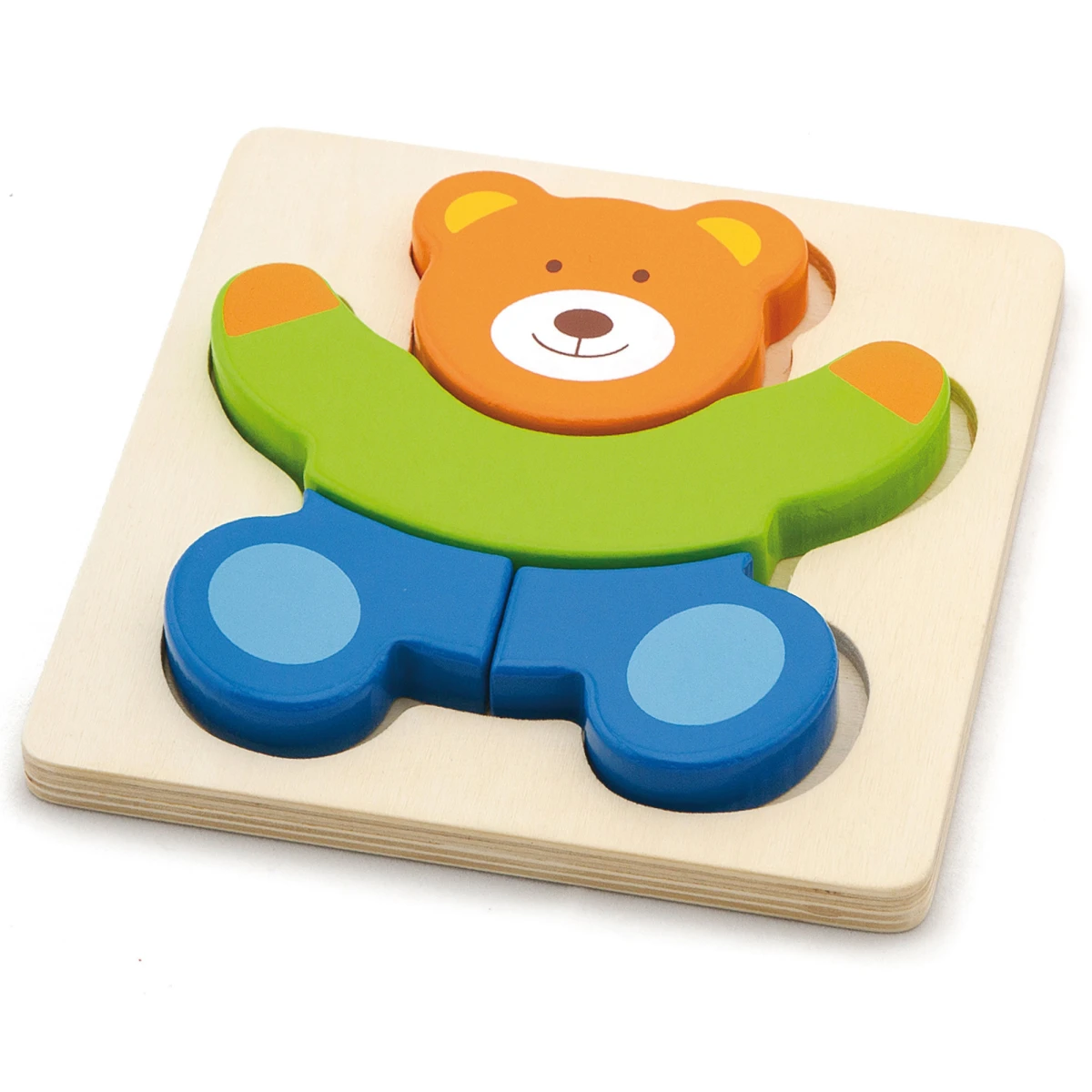 Drewniane puzzle maluszka Miś Viga | Pan Piksel