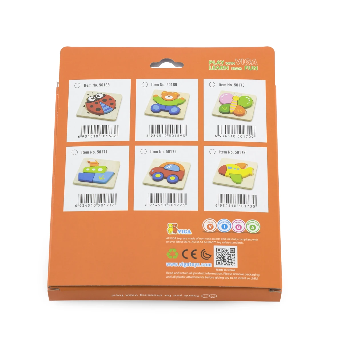 Drewniane puzzle maluszka Miś Viga | Pan Piksel