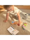Tooky Toy Drewniana Arka Noego + Książeczka z Zagadkami | Pan Piksel