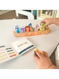 Tooky Toy Drewniana Arka Noego + Książeczka z Zagadkami | Pan Piksel