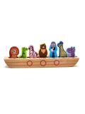Tooky Toy Drewniana Arka Noego + Książeczka z Zagadkami | Pan Piksel