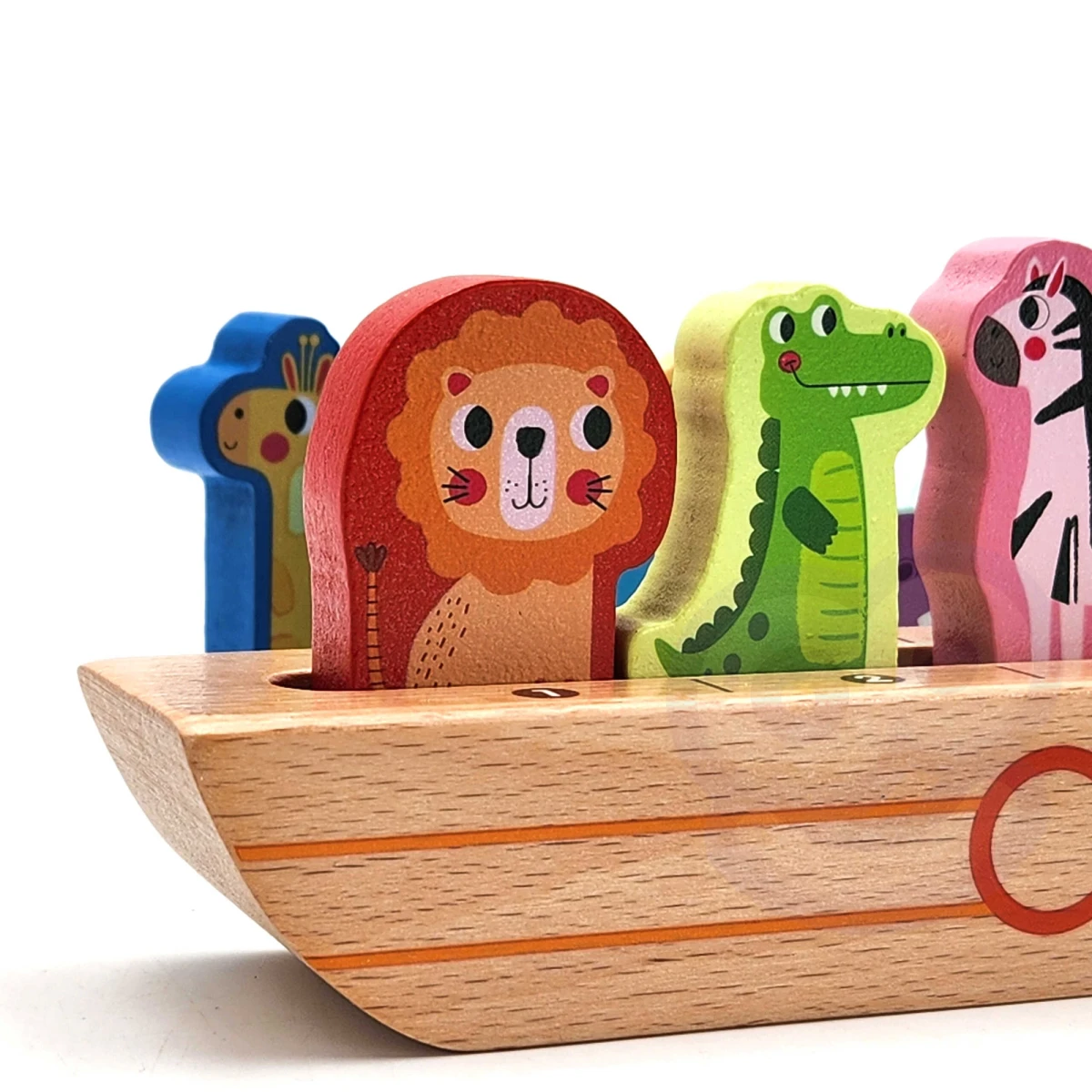 Tooky Toy Drewniana Arka Noego + Książeczka z Zagadkami | Pan Piksel