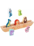 Tooky Toy Drewniana Arka Noego + Książeczka z Zagadkami | Pan Piksel