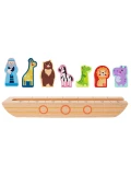 Tooky Toy Drewniana Arka Noego + Książeczka z Zagadkami | Pan Piksel